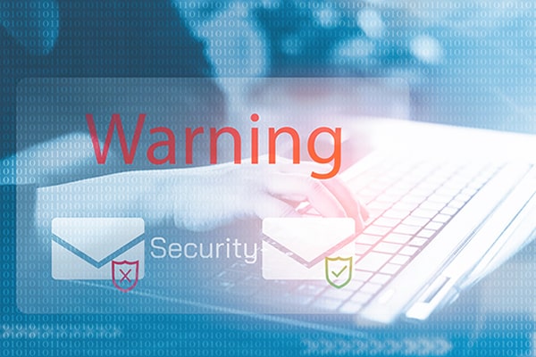 Phishing scam banner