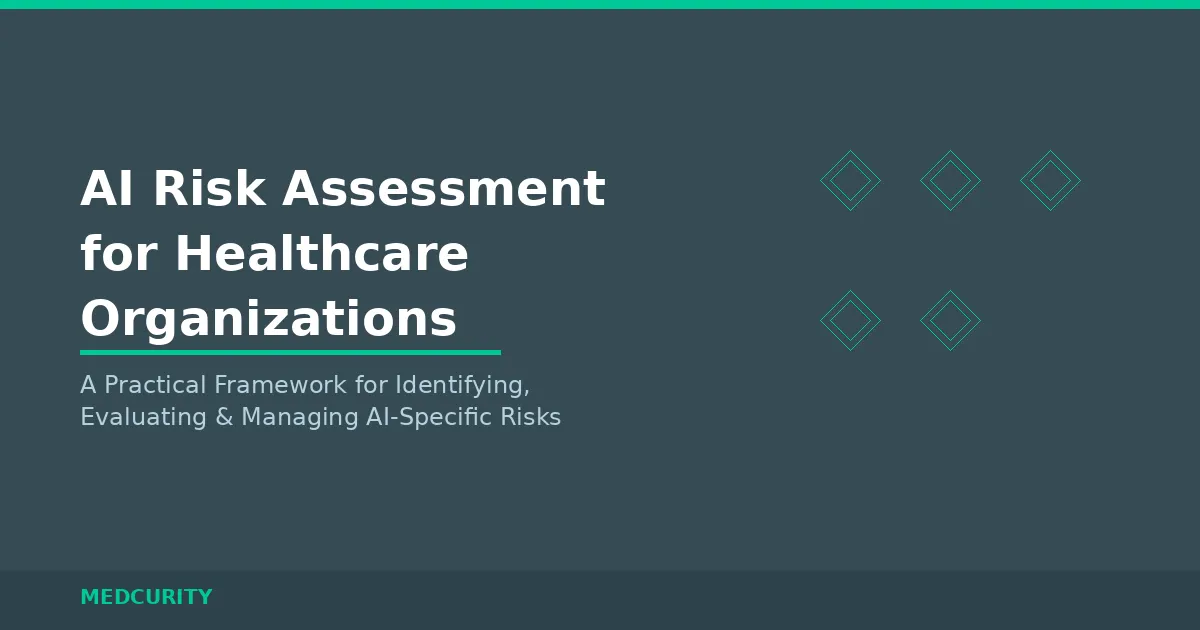 AI Risk Assessment for Healthcare Organizations: A Practical Framework